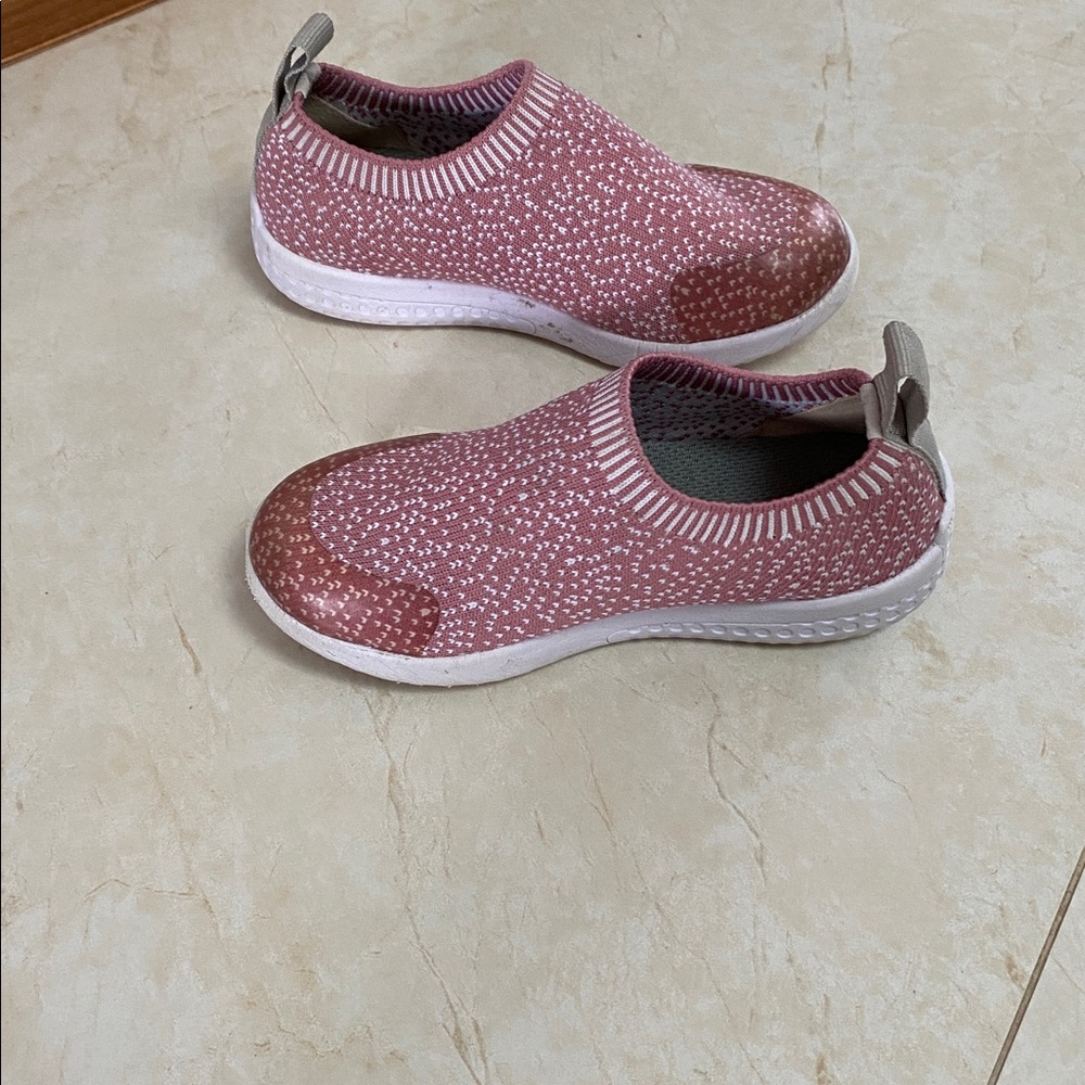 Girls Minimoc Heyfolks Pink Slip-On Shoes C9 - Picture 3 of 6